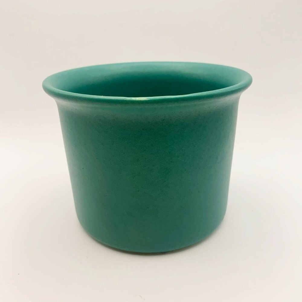 Vintage W. Germany Teal Green Small Planter
